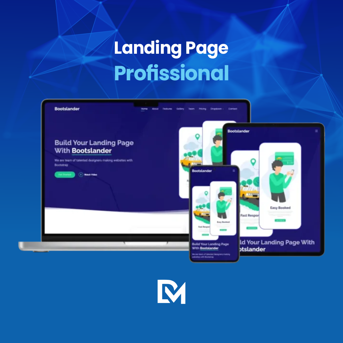 Landing Page Profissional da DM Agência focada em conversão