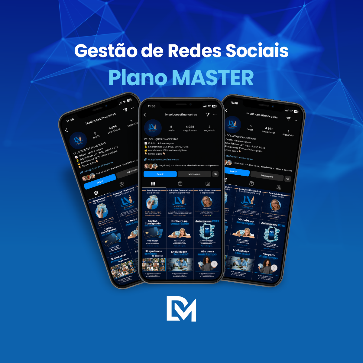 Gestão de Redes Sociais MASTER da DM Agência