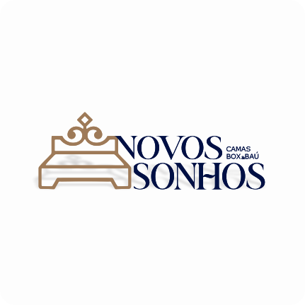 Logotipo da Cama Novos Sonhos, cliente atendida pela DM Agência em comunicação visual e presença de marca