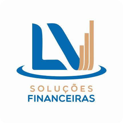 Logotipo da LV Soluções Financeiras, cliente atendida pela DM Agência em identidade visual e presença digital