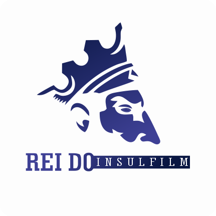 Logotipo Rei do Insulfilm, cliente atendido pela DM Agência em materiais gráficos e comunicação digital