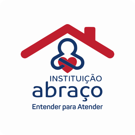 Logotipo da Instituição Abraço, cliente atendida pela DM Agência em conteúdo, site e comunicação digital