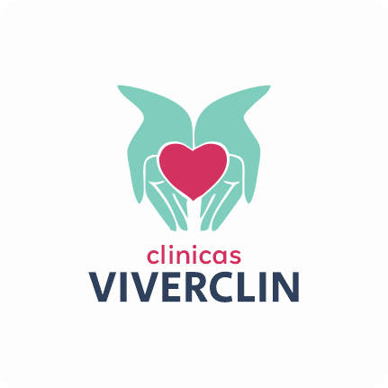 Logotipo da ViverClin, cliente atendida pela DM Agência em criação de marca, redes sociais e presença digital